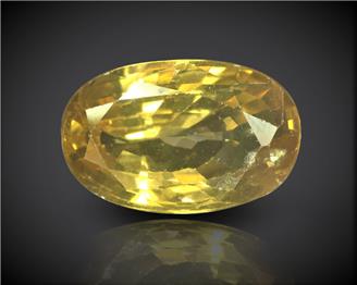 Yellow Zircon Natural Certified  4.03 CTS... ( 84185 )